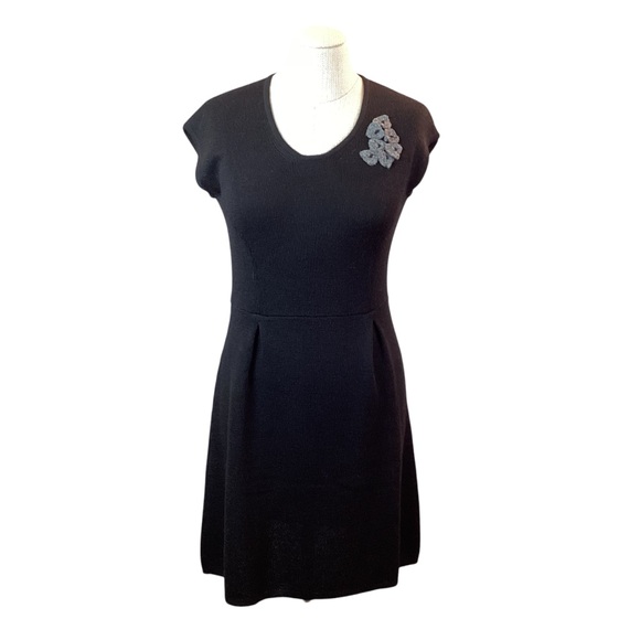 Kuna Baby Alpaca Stretch Knit Sleeveless Dress Black - Picture 12 of 12